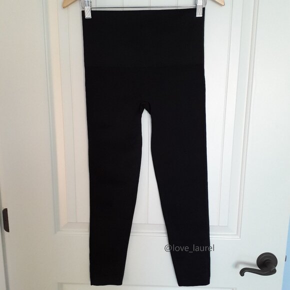 Spanx Look At Me Now Seamless Leggings in Very Black Size XL - Picture 1 of 9